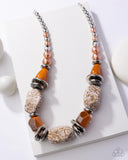 Paparazzi Necklace - In Good Glazes - Peach