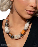 Paparazzi Necklace - In Good Glazes - Peach