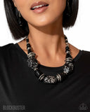Paparazzi Necklace - In Good Glazes - Black