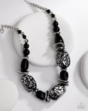 Paparazzi Necklace - In Good Glazes - Black
