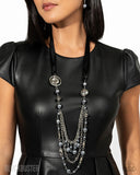 Paparazzi Necklace - All The Trimmings - Black