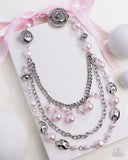 Paparazzi Necklace - All The Trimmings - Pink