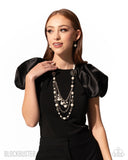 Paparazzi Necklace - All The Trimmings - Ivory