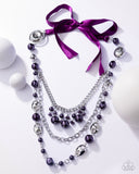 Paparazzi Necklace - All The Trimmings - Purple