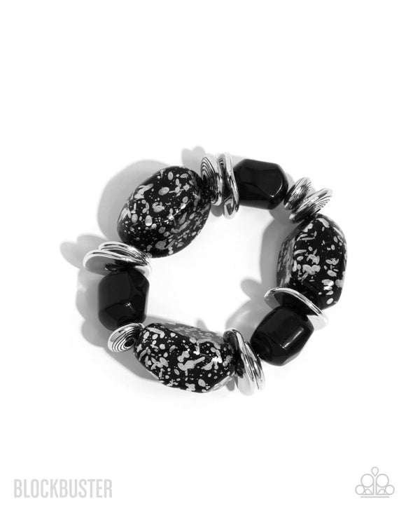 Paparazzi Bracelet - Glaze of Glory - Black