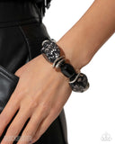 Paparazzi Bracelet - Glaze of Glory - Black Blockbuster