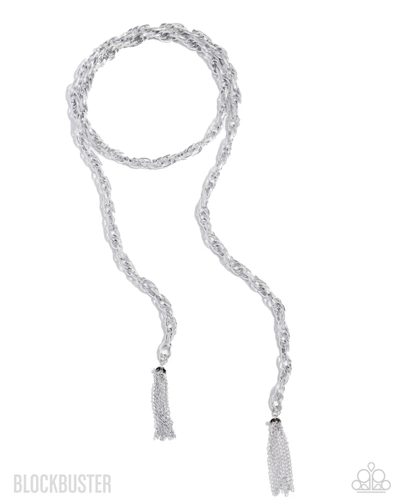 Paparazzi Necklace -  for Attention - Silver