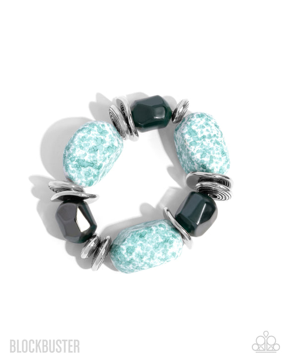 Paparazzi Bracelet - Glaze of Glory - Blue