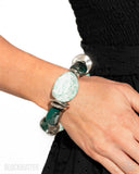 Paparazzi Bracelet - Glaze of Glory - Blue Blockbuster