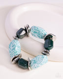 Paparazzi Bracelet - Glaze of Glory - Blue Blockbuster