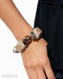 Paparazzi Bracelet - Glaze of Glory - Peach Blockbuster