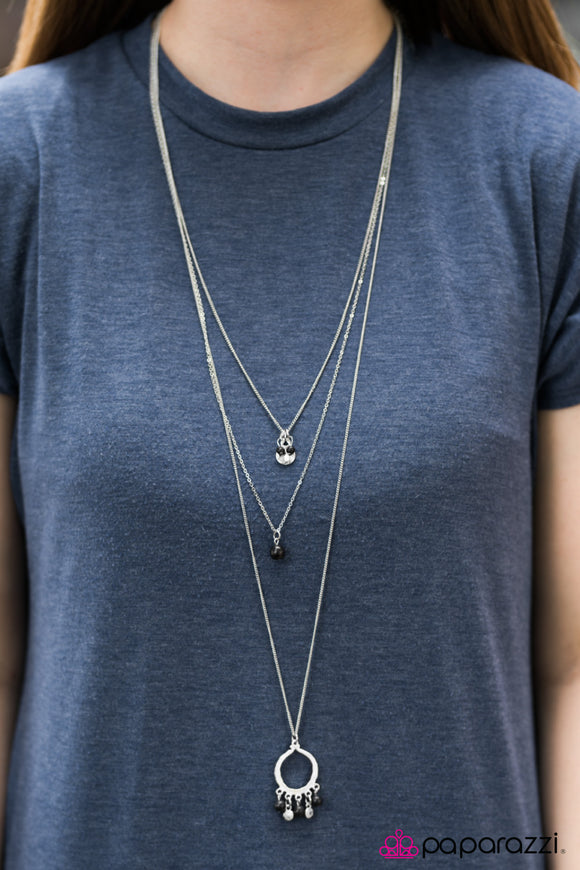 Paparazzi Necklace - Texas Tempest - Black