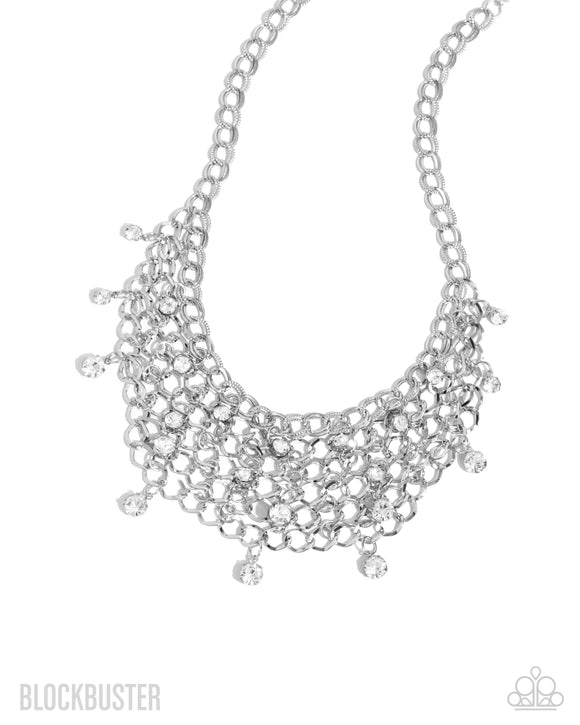 Paparazzi Necklace - Fishing for Compliments - Silver