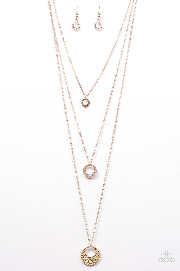 Paparazzi Necklace - Grandiose Glamour - Gold