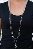 Paparazzi Necklace - Swag and Sparkle - Brown Lanyard