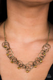 Paparazzi Necklace - You Cant Handle The Sparkle! - Brass