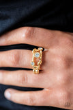 Paparazzi Ring - Runways and Rhinestones - Gold