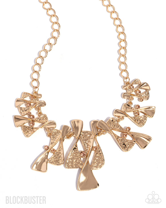 Paparazzi Necklace - The Sands of Time - Gold