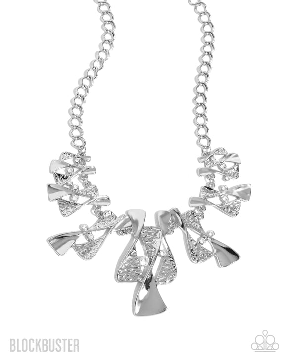 Paparazzi Necklace - The Sands of Time - Silver