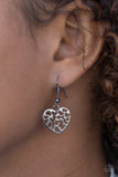Paparazzi Necklace - With My HOLE Heart - Black