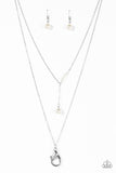 Paparazzi Necklace - Modernly Metro - White Lanyard