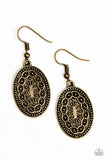 Paparazzi Earring - Ancient Wonders - Brass