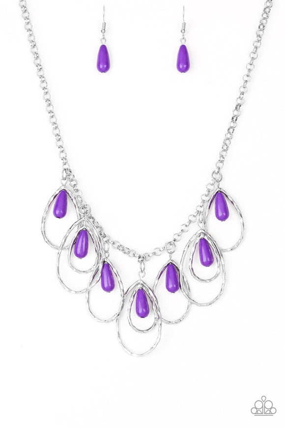 Paparazzi Necklace - Tango Tempest - Purple