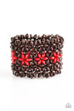 Paparazzi Bracelet - Bahama Babe - Red