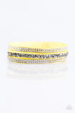 Paparazzi Bracelet - Mega Glam - Yellow