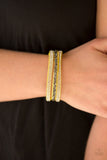 Paparazzi Bracelet - Mega Glam - Yellow