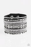 Paparazzi Bracelet - Wham Bam Glam - Hematite/White