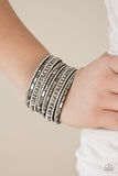 Paparazzi Bracelet - Wham Bam Glam - Hematite/White