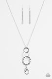 Paparazzi Necklace - Dont BOLD Back! - Silver Lanyard