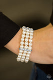 Paparazzi Bracelet - Royal Wedding - White