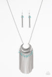 Paparazzi Necklace - Desert Coyote - Blue