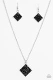 Paparazzi Necklace - Kickin Up STARDUST - Black