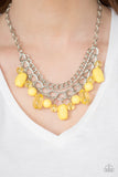 Paparazzi Necklace - Brazilian Bay - Yellow