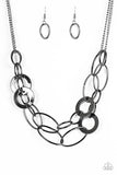 Paparazzi Necklace - Metallic Maverick - Black