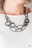 Paparazzi Necklace - Metallic Maverick - Black