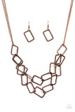 Paparazzi Necklace - Seattle Scene - Copper