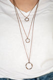 Paparazzi Necklace - Timelessly Twisted - Copper