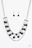 Paparazzi Necklace - Rockefeller Romance - Black