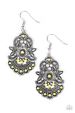 Paparazzi Earring - Blooming Bora Bora - Yellow