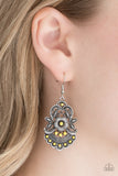 Paparazzi Earring - Blooming Bora Bora - Yellow