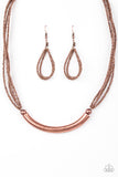 Paparazzi Necklace - The Texan - Copper