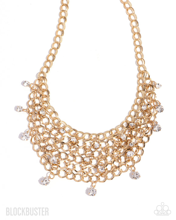 Paparazzi Necklace - Fishing for Compliments - Gold