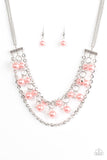 Paparazzi Necklace - Rockefeller Romance - Orange