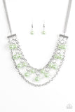 Paparazzi Necklace - Rockefeller Romance - Green