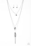 Paparazzi Necklace - Crystal Cruiser - Black