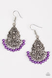 Paparazzi Earring - BAROQUE The Bank - Purple